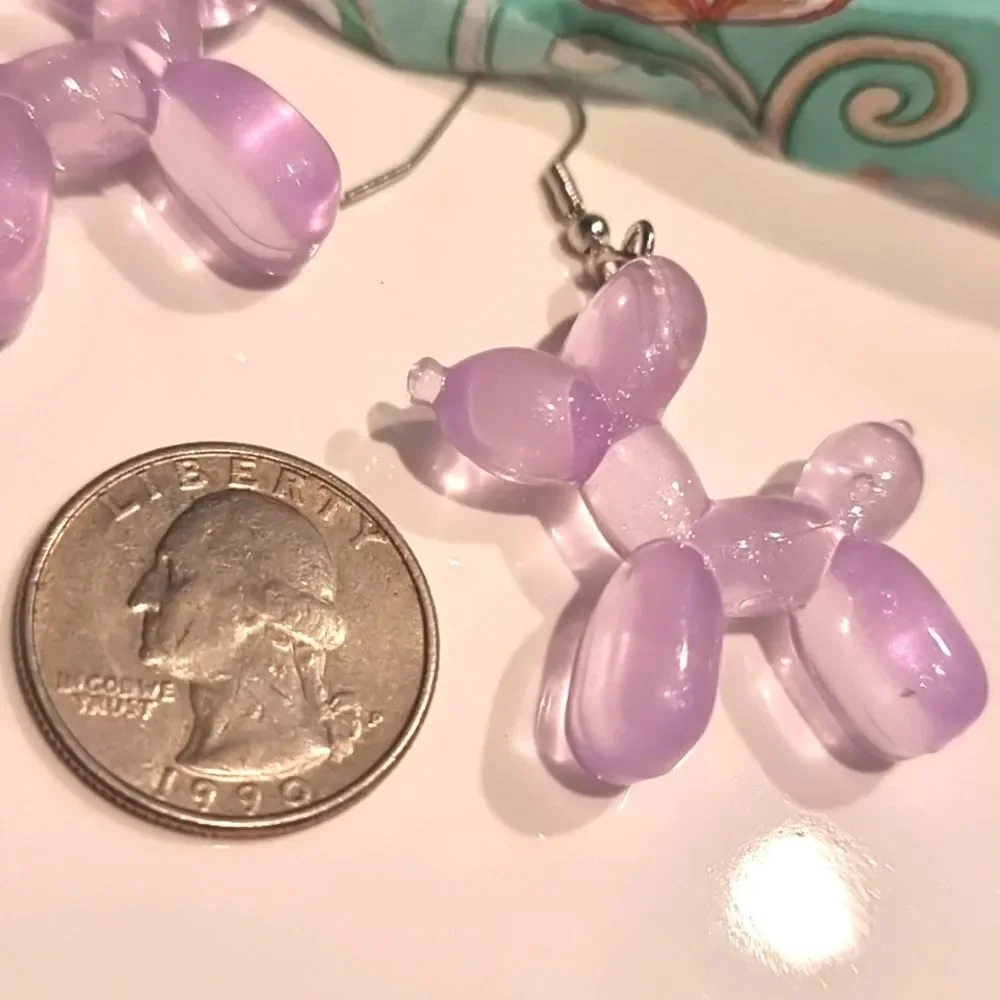 Purple Balloon Dog Earrings | 2/$20 | NWOT
